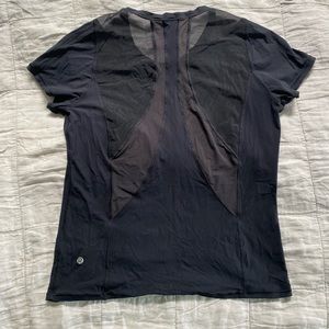 Lululemon short sleeve workout tee with mesh back